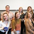 Sustainability staff members pose with Sustainability Champions